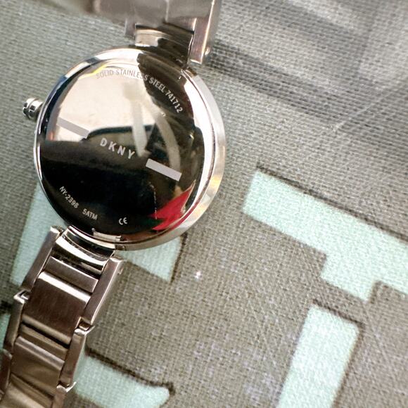 DKNY NY2398 Women\'s Stanhope Silver-Tone Stainless Steel Analog Quartz Watch